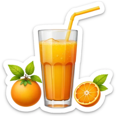 juice, colors yellow,orange,forest fruits sticker
