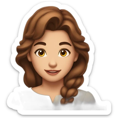 beast from beauty and the beast brown haired sticker