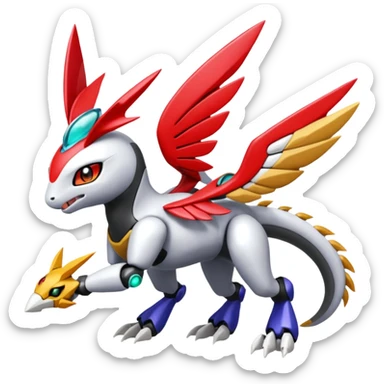 Meloetta-Latias-Koraidon-Metabee-Medabee-Medabot-Peppercat-Wargreymon-Protogen-Pokémon-Digimon-Fakémon-fusion-hybrid-creature sticker
