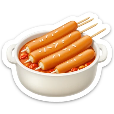 Tteokbokki, Korean food sticker