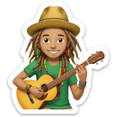 reggae without person sticker