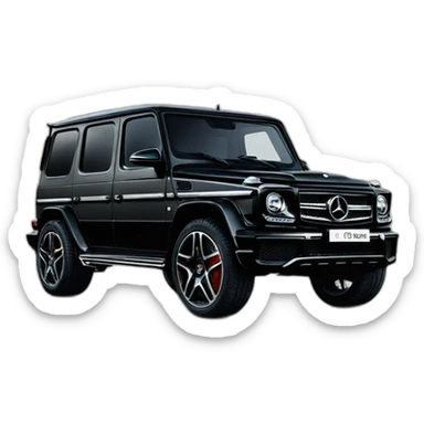 black-mercedes-benz-G-Class-Dubai sticker