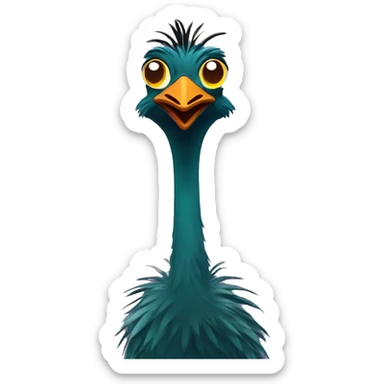 emu with emergency lights and siren sticker