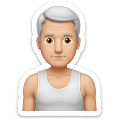 fat middle aged white man in wifebeater sticker