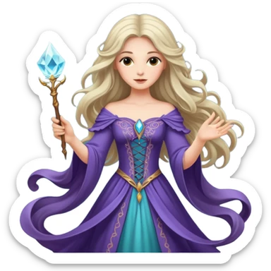  magicienne pour site Web thème magie  sticker