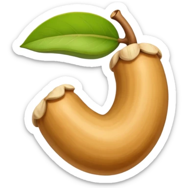 Make single Cashew dryfruit sticker