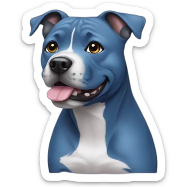Blue staffie sticker