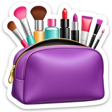 Bolsa con maquillaje  sticker