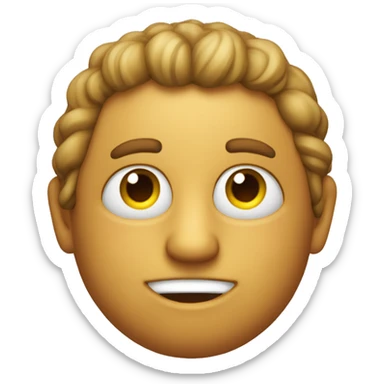 Emoji face with hearth eyes but instead of hearths have “Festival do Caloiro” sticker