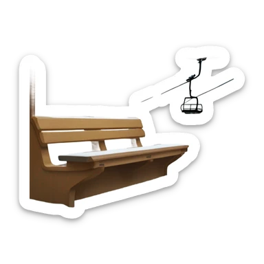 Ski lift cabin  sticker
