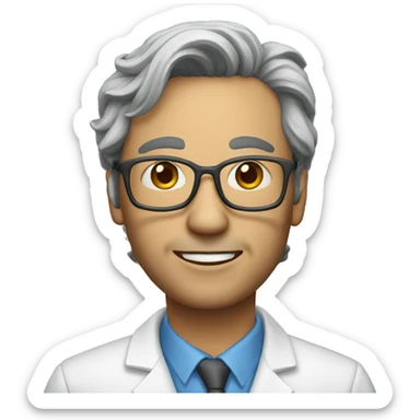 professor-infectious disease specialist, 42-year-old man sticker