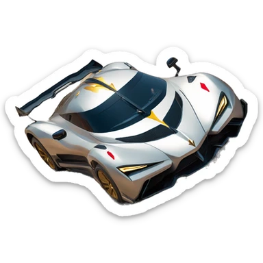  Wonder woman’s feminine features offroad capable long-travel suspension 4x4 racing no.86 hypercar  sticker