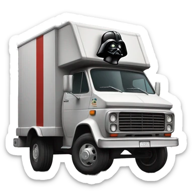 1976 Darth Vader long mail delivery truck sticker
