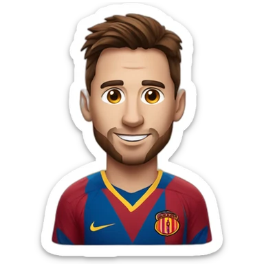 Messi with Galatasaray jersey sticker