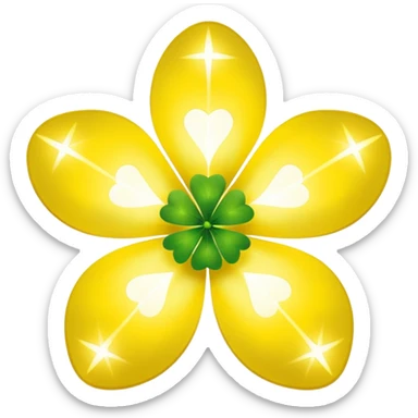 real cosmos star, but with clover, to make star look like lucky star, but main point is star, make it more star like real star emoji sticker