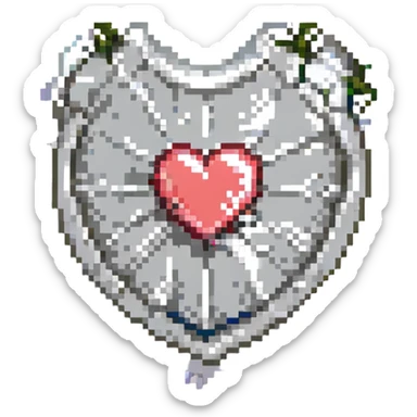 shield with a heart symbolizing life insurance sticker