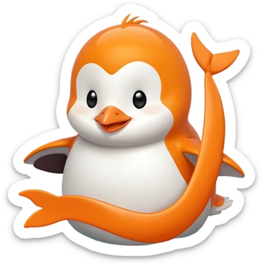 Colorful banner that says 'Bind IS Life!!!', in bright orange, and on top of the banner a winking little white happy penguin. Make sure that the banner says exactly the text above sticker