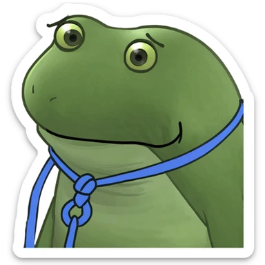 Tied and sad sticker