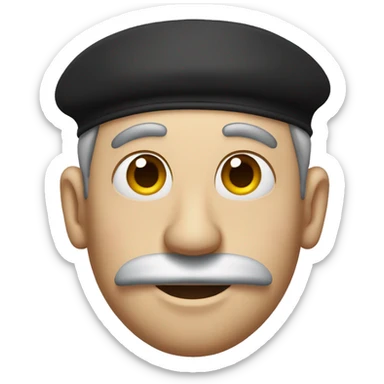 Man with big nose and kippah sticker