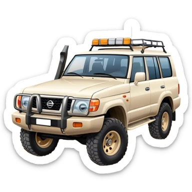 Nissan patrol in desert sticker