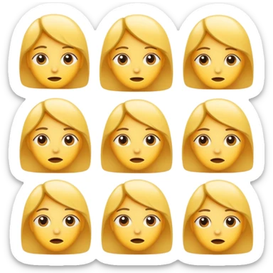 complex emotional states - anticipation, longing, awe, satisfaction sticker