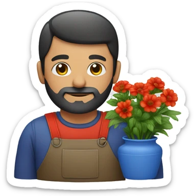 florist with Armenian flag sticker