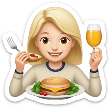 ALGUIEN SABOREANDO UNA COMIDA MUY RICA sticker