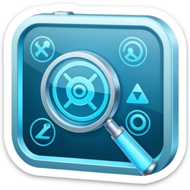 Create for me an image or emoji when an AI comes & changes the world of search engines. sticker