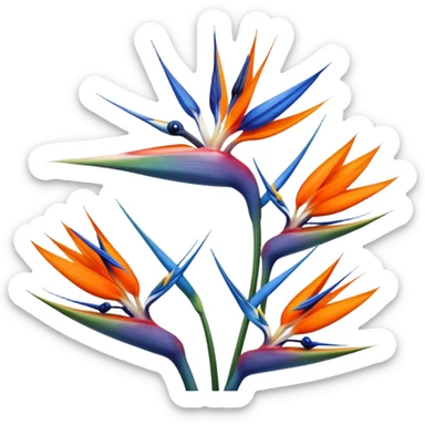 Birds of Paradise Flower sticker