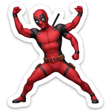DeadPool from marvel rivals twerking sticker