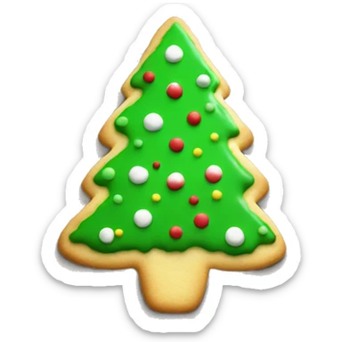Sugar cookie with christmas tree on it like the pilsbury cookies sticker