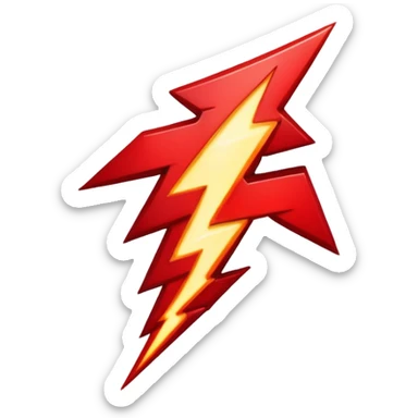 Rayos sentellas con furia rojo que exprese molesta con electricidad  sticker