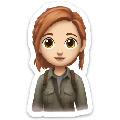 Ellie the last of us Little bit dezoom sticker
