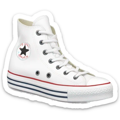 white platform high top converse sticker