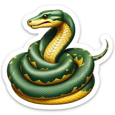 cinematic-noble-anaconda-portrait-emoji,-poised-and-imposing,-with-a-massive,-sinuous-build-draped-in-intricately-patterned-scales-and-piercing,-focused-eyes,-simplified-yet-sharp-and-sophisticated-features,-highly-detailed sticker