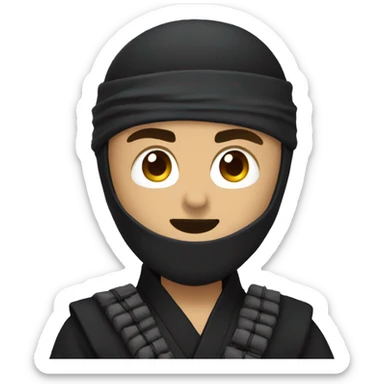 Ninja misterioso, noite sticker