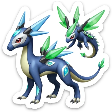 Meloetta-Zygarde-Cresselia-Palkia-Dialga-Electrike-Manectric-Fakémon-fusion, full body sticker
