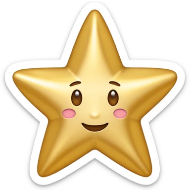 Make me an star emoji with a swirl in it sticker