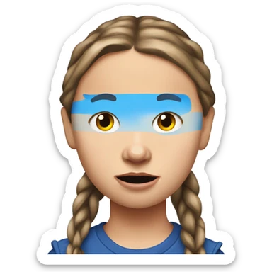 Greta thunberg arrested in a demonstraton sticker