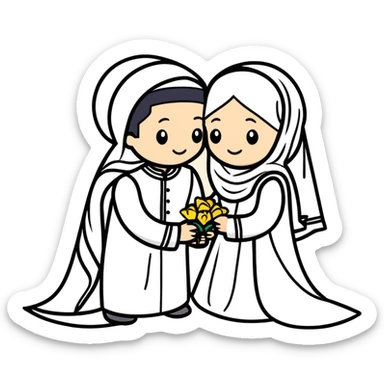 Nikkah ceremony  sticker