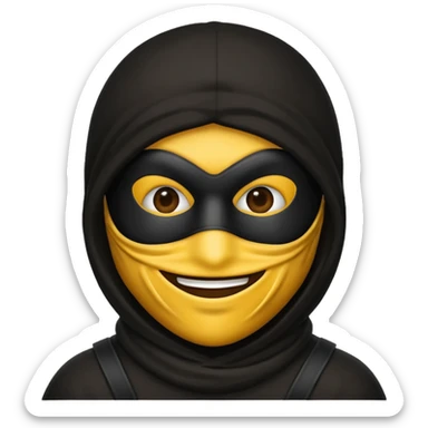 A robber emoji sticker