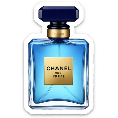 Blue Chanel perfume  sticker