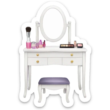 Makeup vanity  sticker