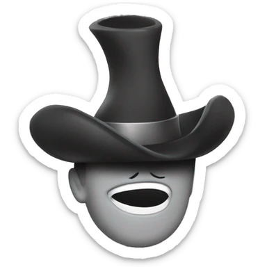 Squalo con cappello a cilindro sticker