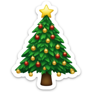 Christmas tree sticker