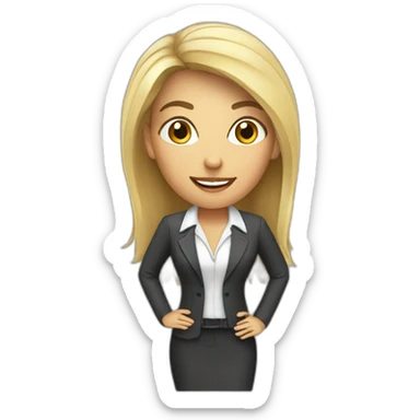 hr recruiter woman sticker