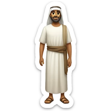 peter, a middle eastern disciple of jesus during biblical times, full body sticker