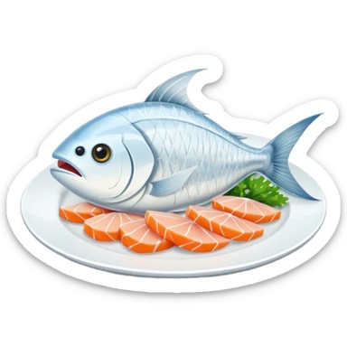 White fish Sashimi sticker