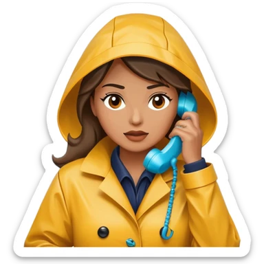 Stormy seas with mom calling sticker