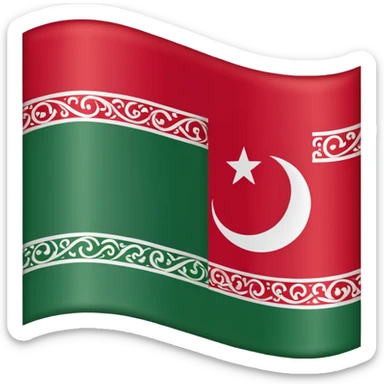 Chechen flag sticker